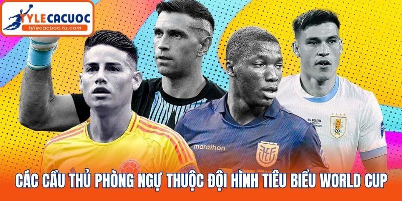 Các cầu thủ phòng ngự thuộc đội hình tiêu biểu World Cup