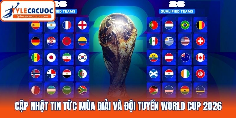 Cập nhật tin tức mùa giải và đội tuyển World Cup 2026